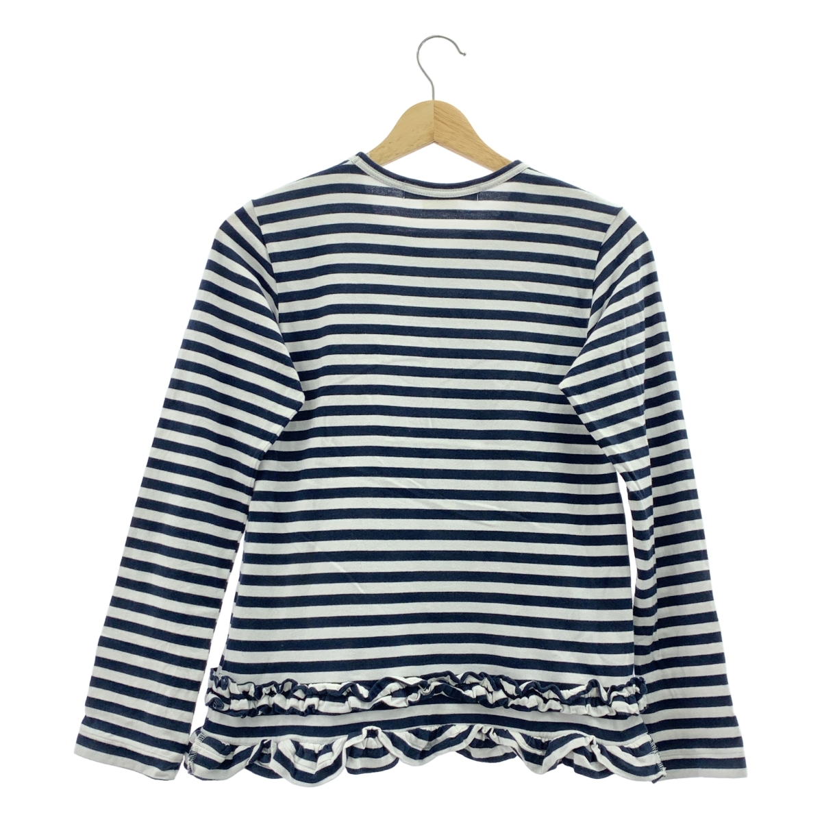 COMME des GARCONS COMME des GARCONS / コムコム コットン ボーダー フリル装飾 カットソー