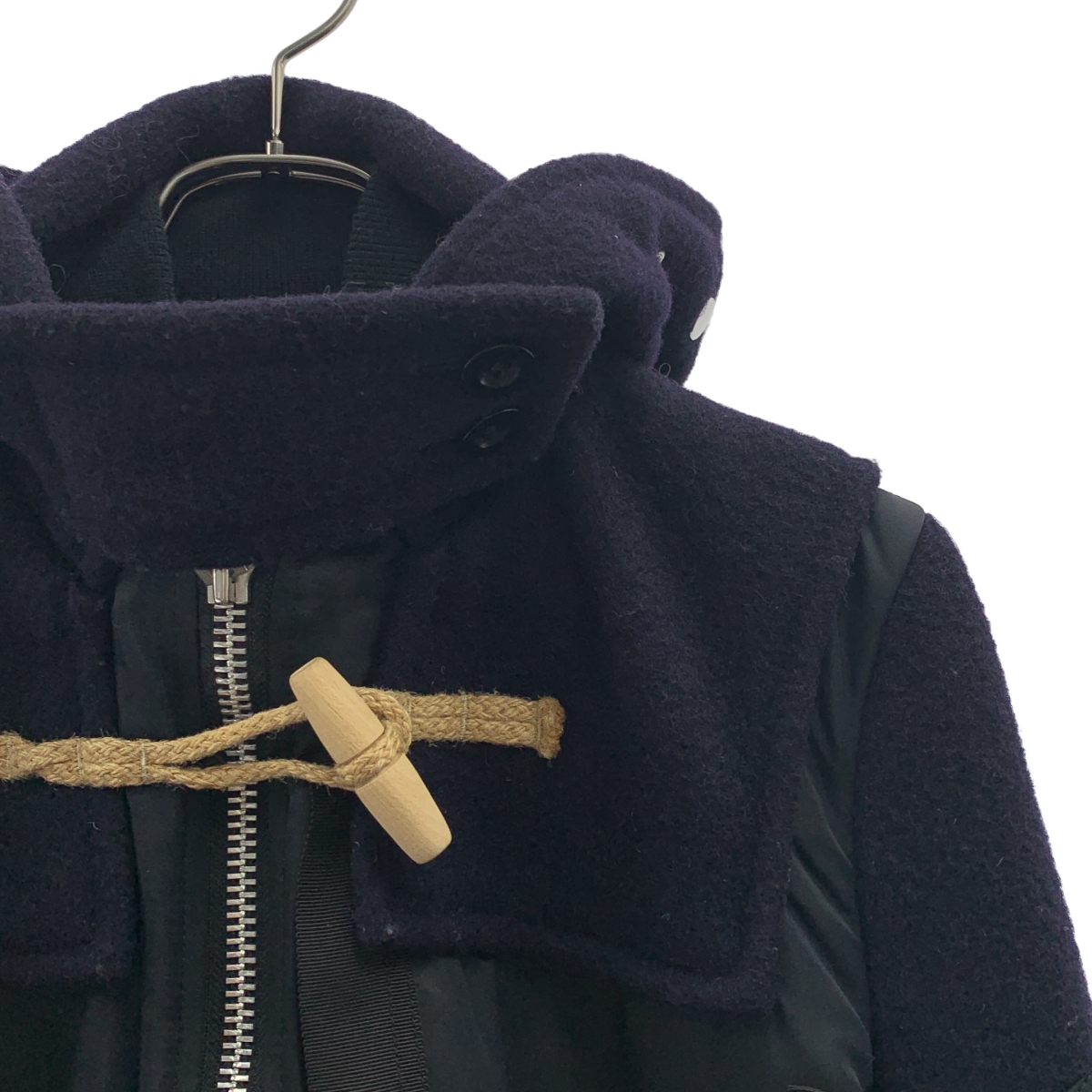 sacai / サカイ ×Gloverall / ウール ナイロン ドッキング ボンバージャケット