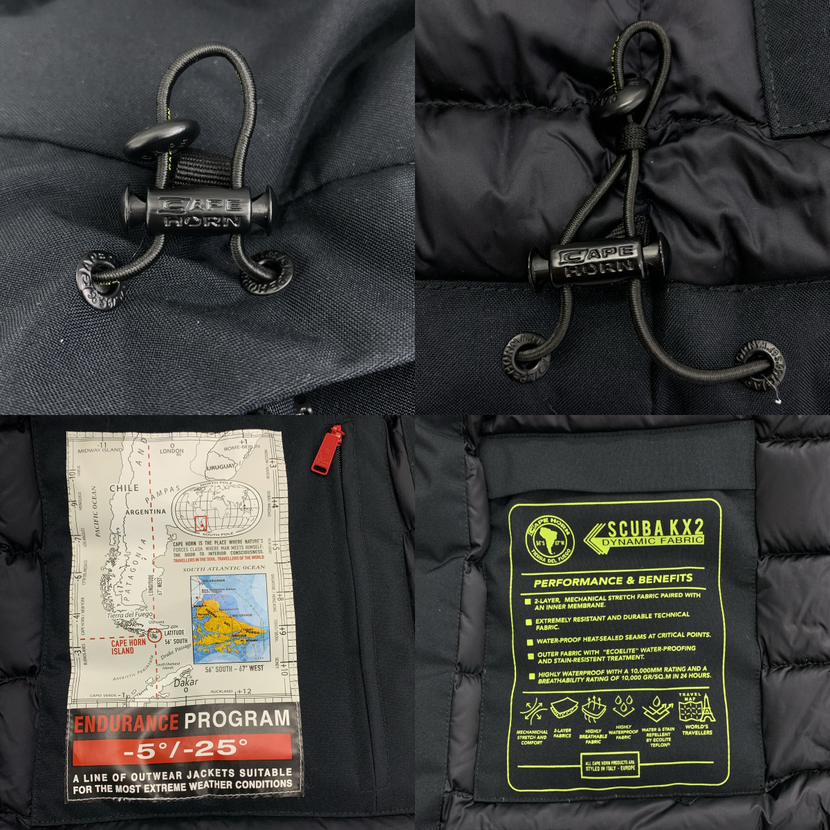 CAPE HORN / ケープホーン フルジップ ダウンジャケット / フード着脱可