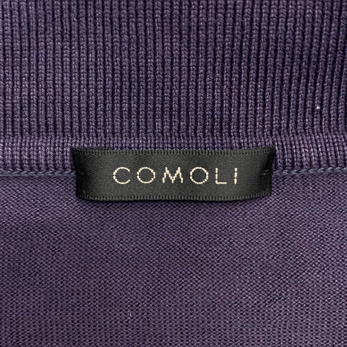 COMOLI / コモリ 18G長袖 ニットポロシャツ