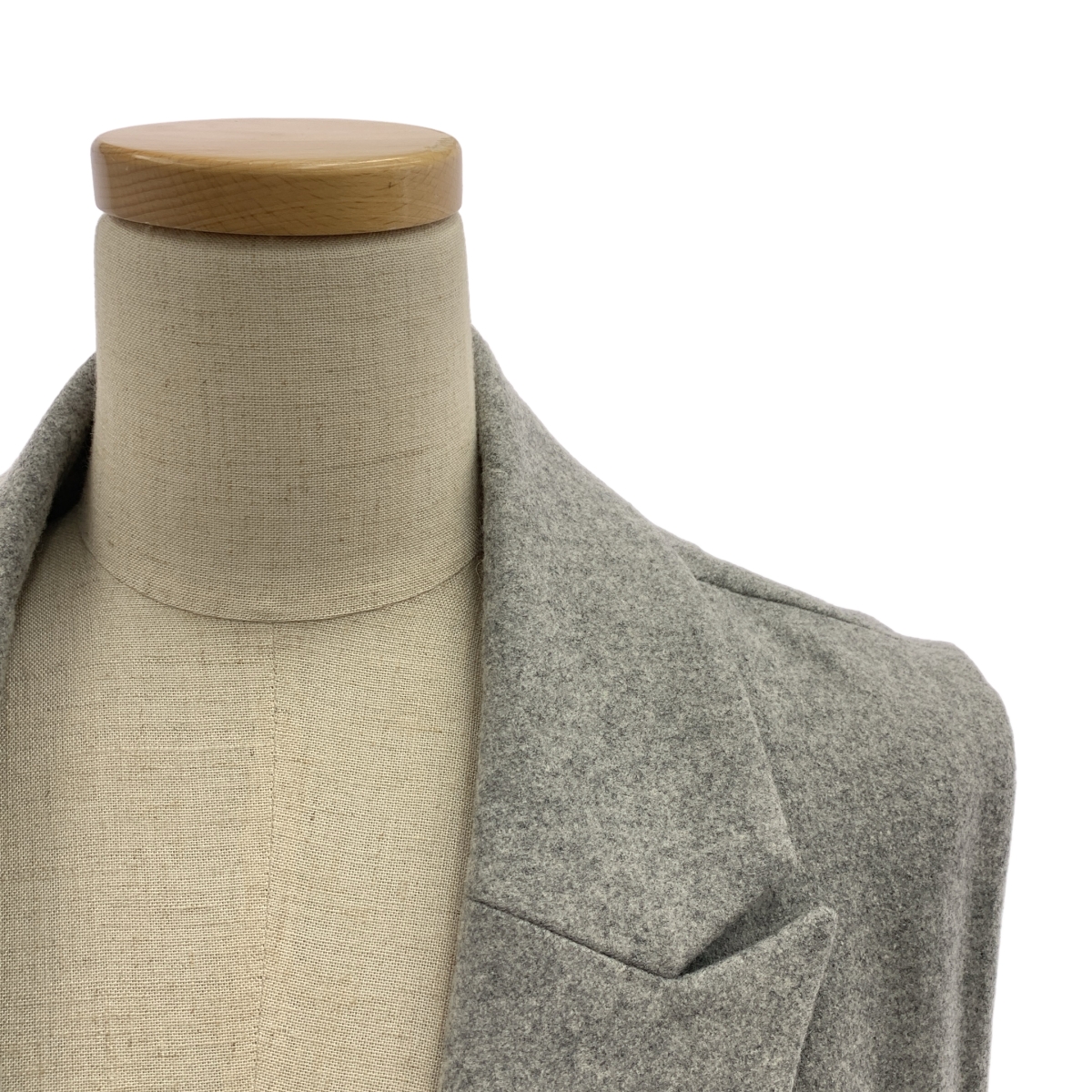 SACRA / サクラ ライトメルトン テーラードカラー ロング ジレ ベスト