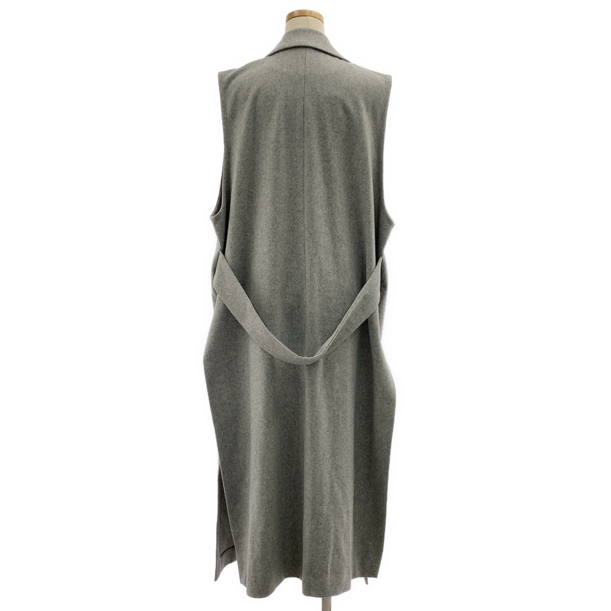 SACRA / サクラ ライトメルトン テーラードカラー ロング ジレ ベスト