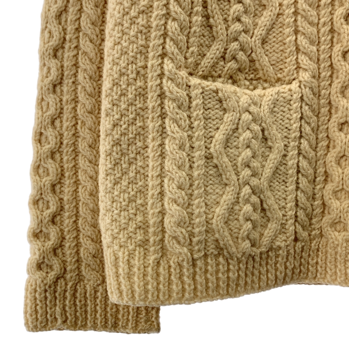 JUN MIKAMI / ジュンミカミ 襟付き アランニット リメイク セーター