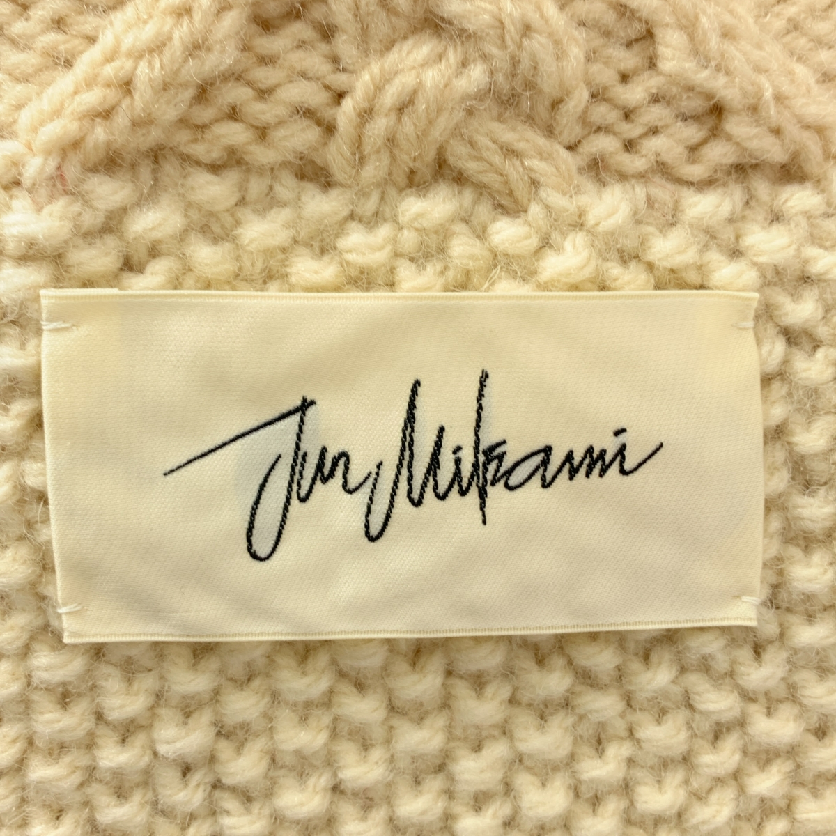 JUN MIKAMI / ジュンミカミ 襟付き アランニット リメイク セーター