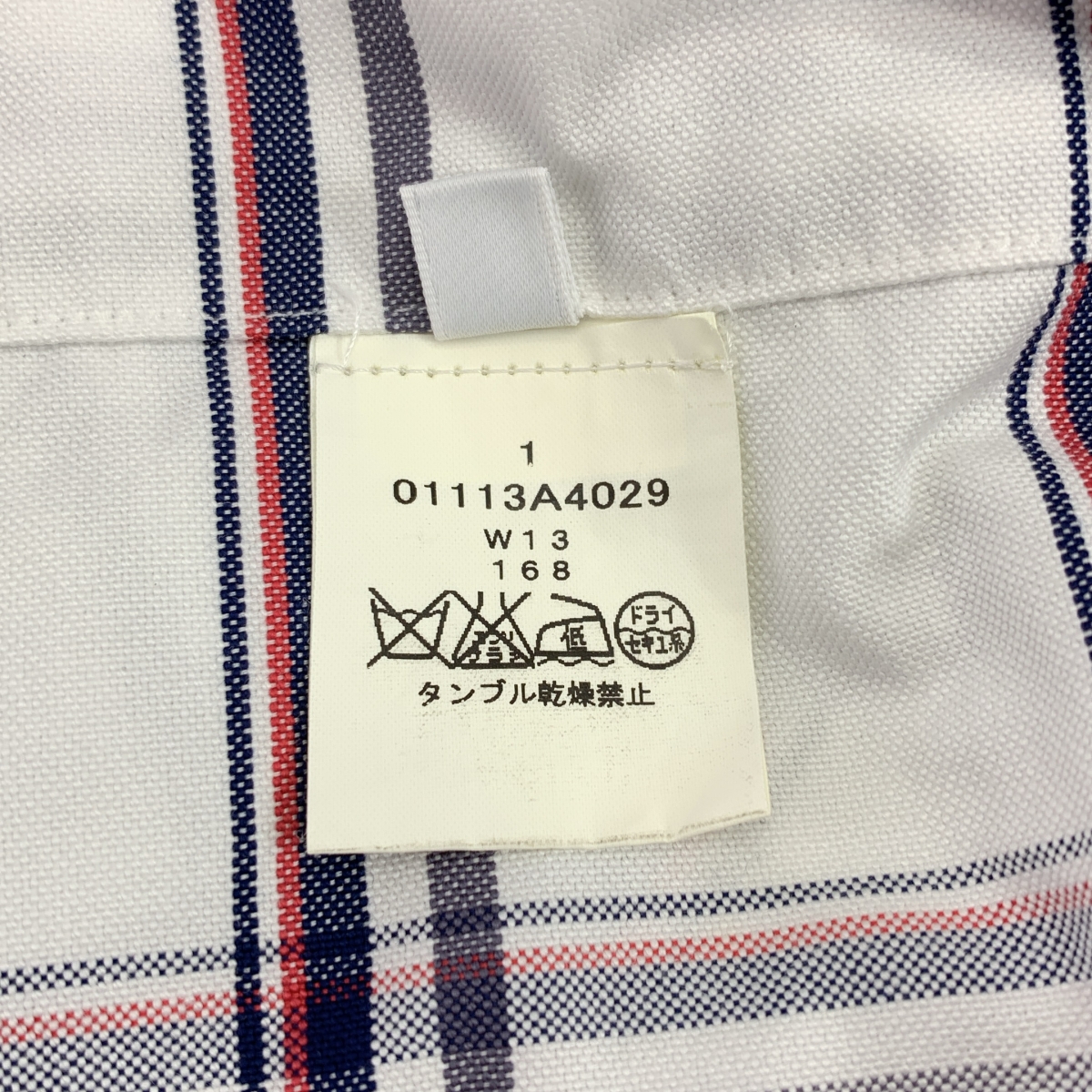 THOM BROWNE / トムブラウン ラウンドカラー チェックシャツ