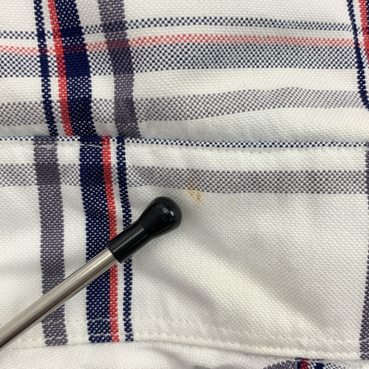 THOM BROWNE / トムブラウン ラウンドカラー チェックシャツ