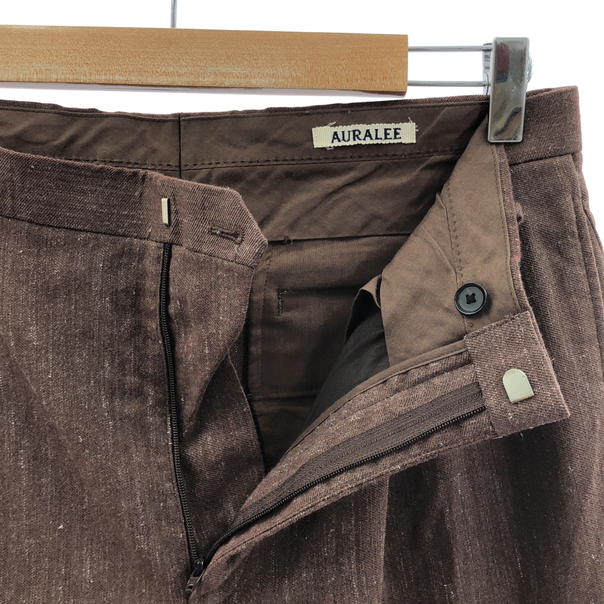 AURALEE / オーラリー WOOL LINEN TWILL SLACKS ウール リネン ツイル スラックス