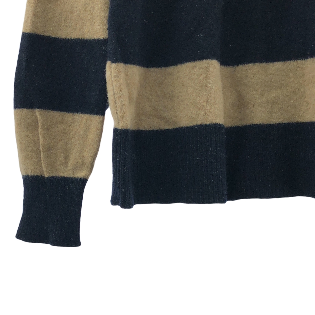 その他 衿付きボーダーラガーニット セーター