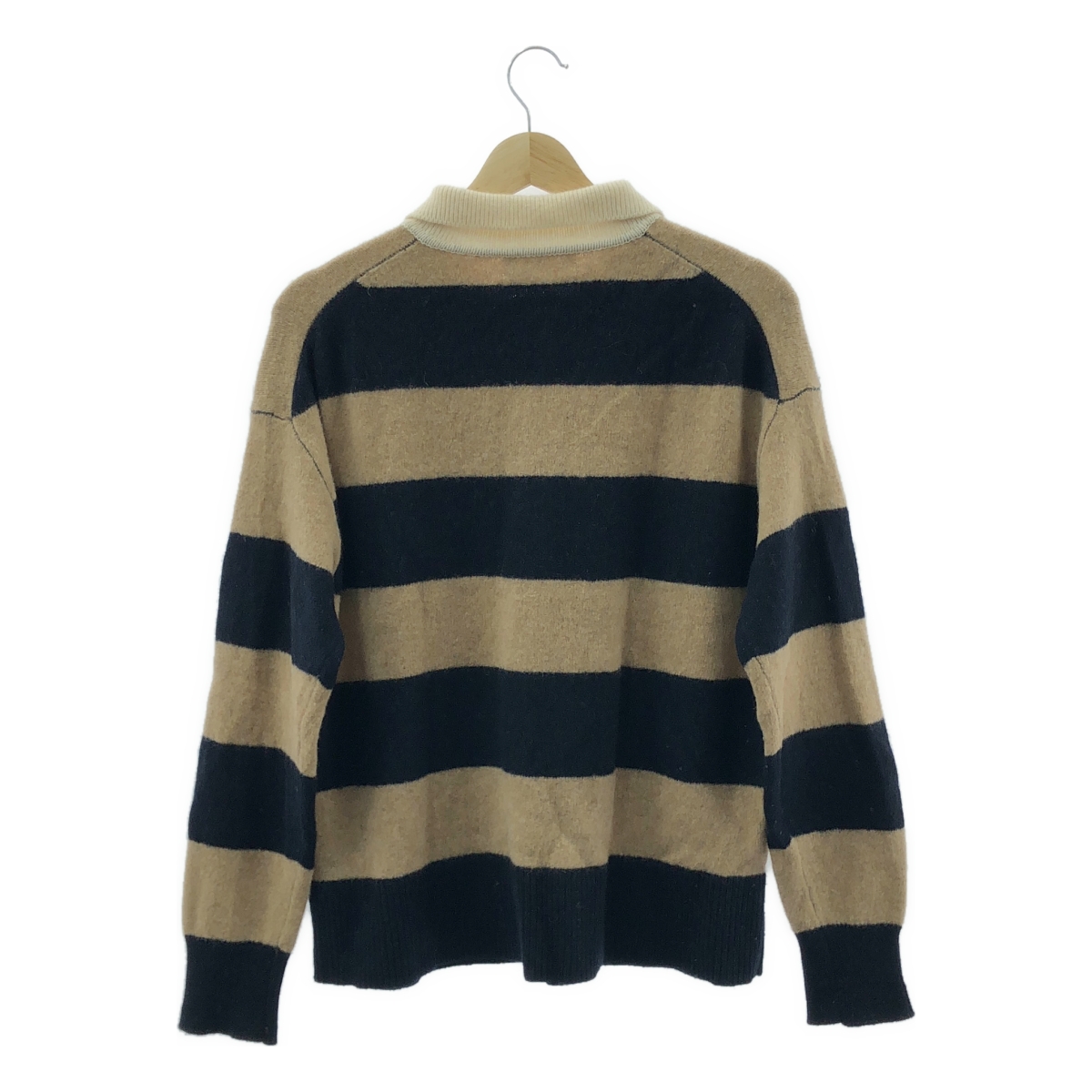 その他 衿付きボーダーラガーニット セーター