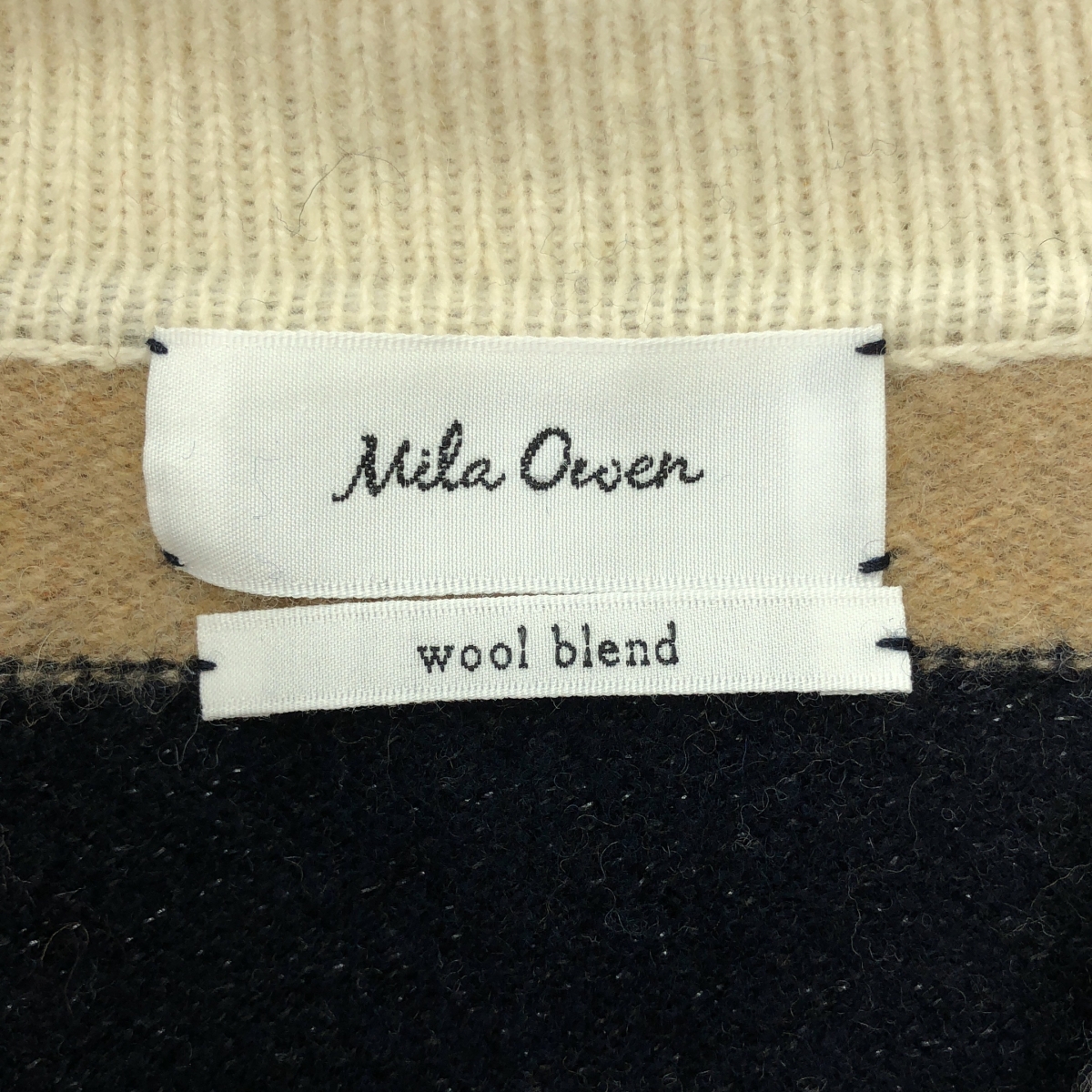 その他 衿付きボーダーラガーニット セーター