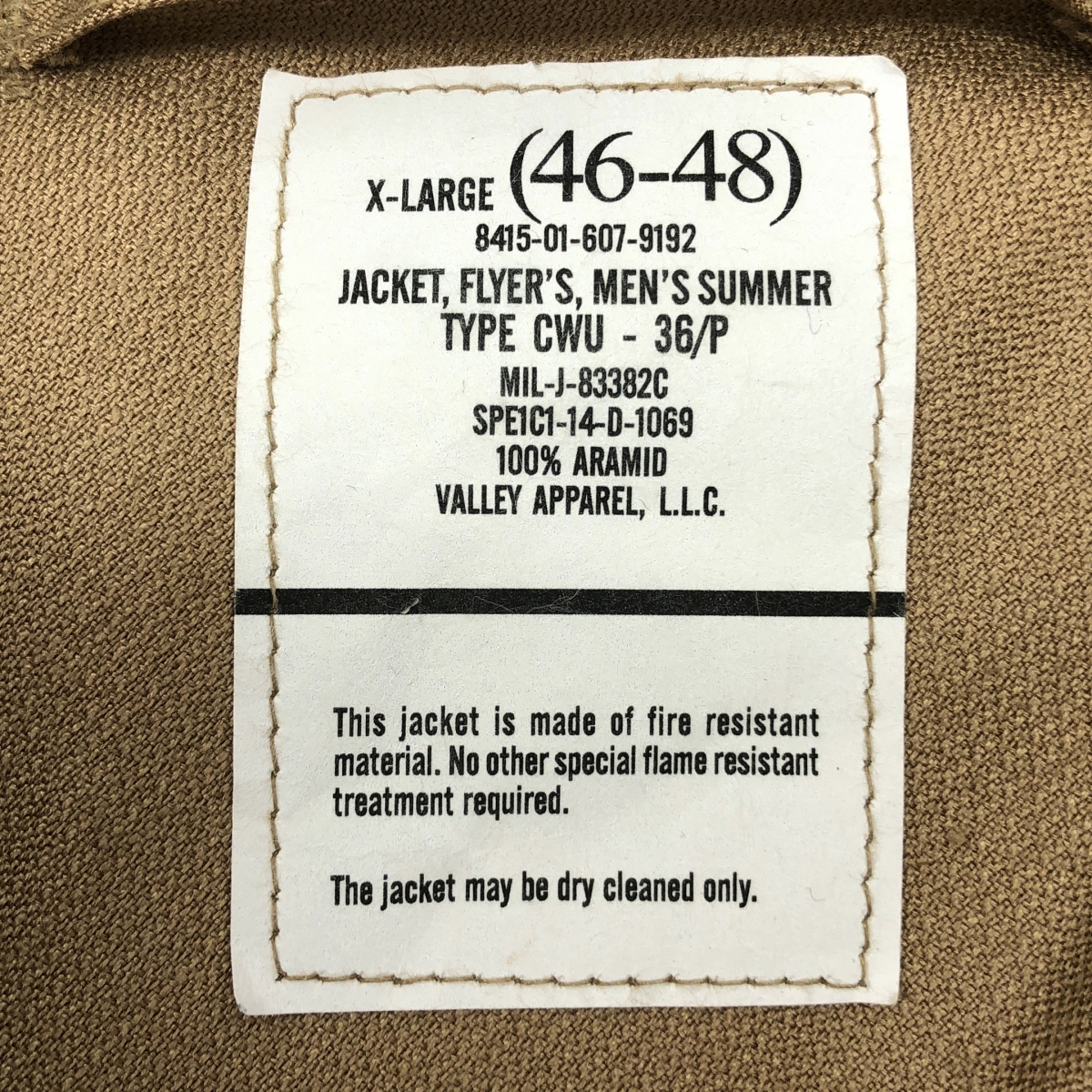 その他 CWU-36/P 後期型 フライトジャケット