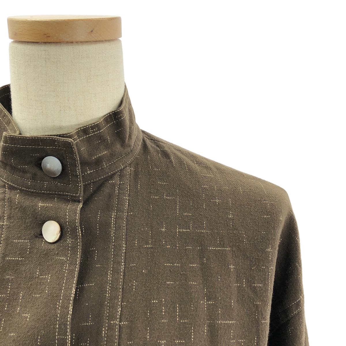 ISSEY MIYAKE / イッセイミヤケ 初期タグ / セットアップ 総柄 シャツ タックスカート