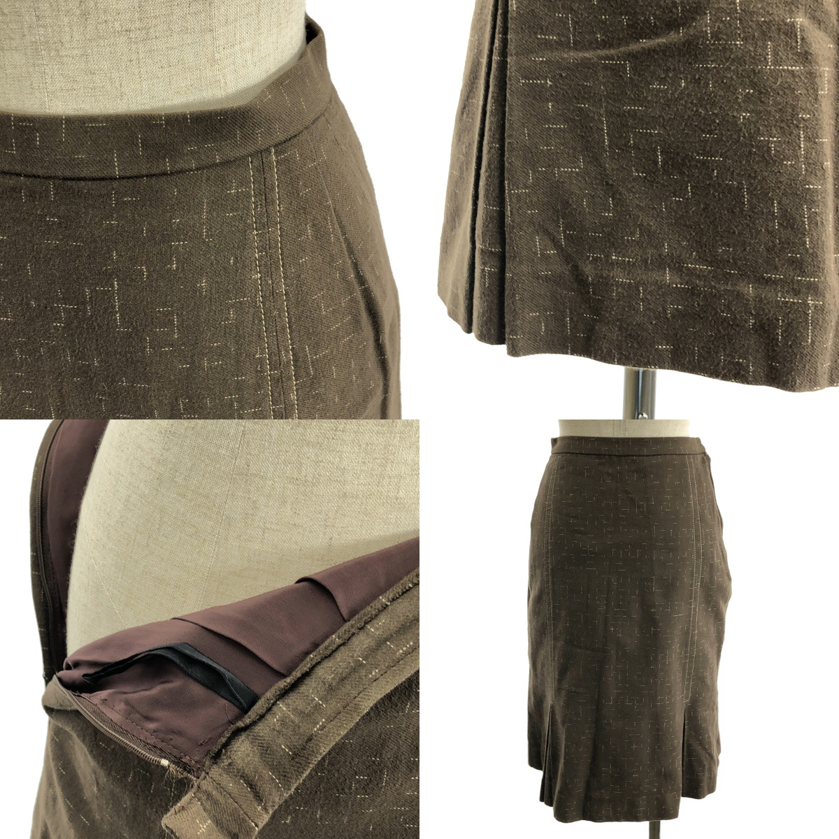 ISSEY MIYAKE / イッセイミヤケ 初期タグ / セットアップ 総柄 シャツ タックスカート