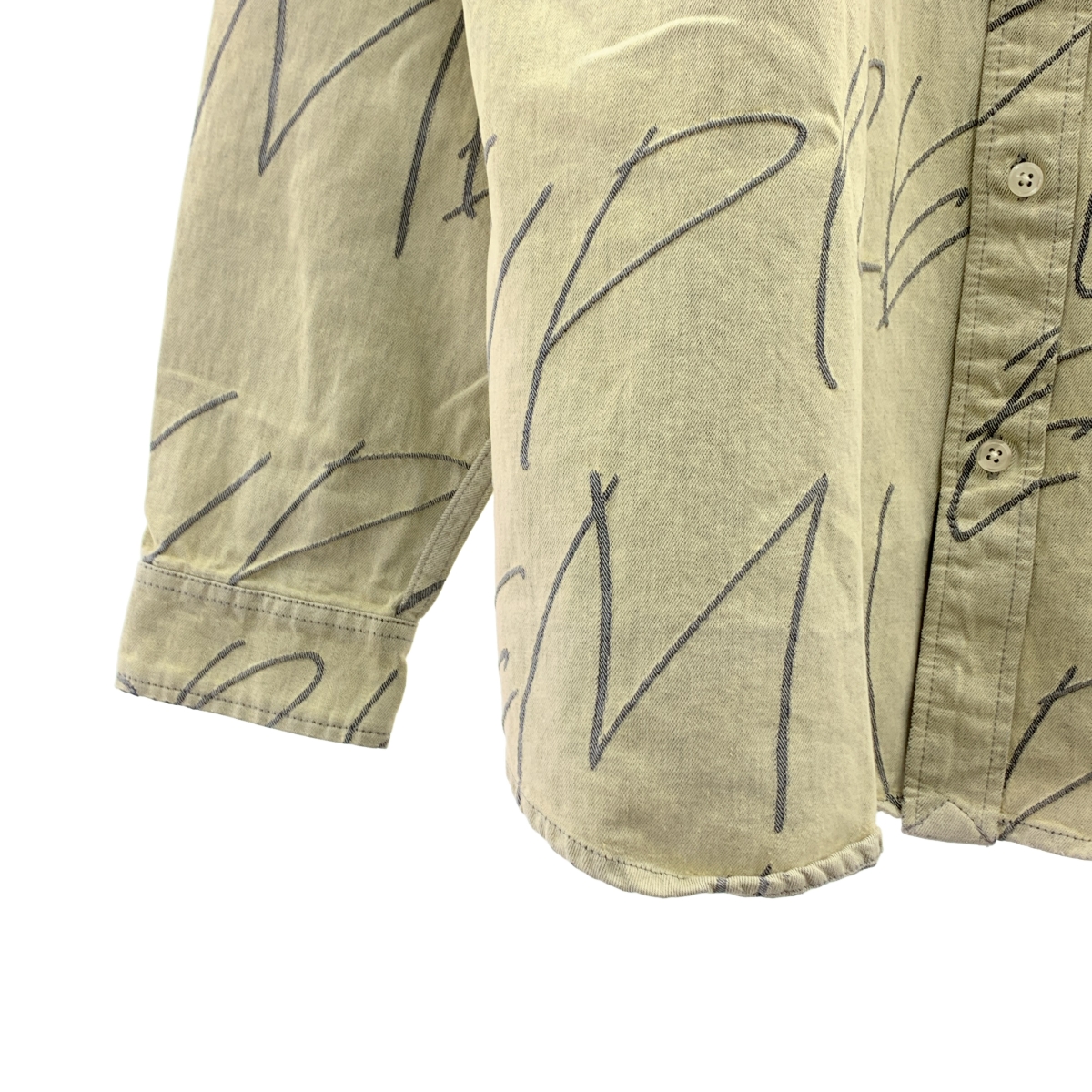 SUPREME / シュプリーム Handwriting Jacquard Denim Shirt  / ハンドライティング ジャガード デニムシャツ