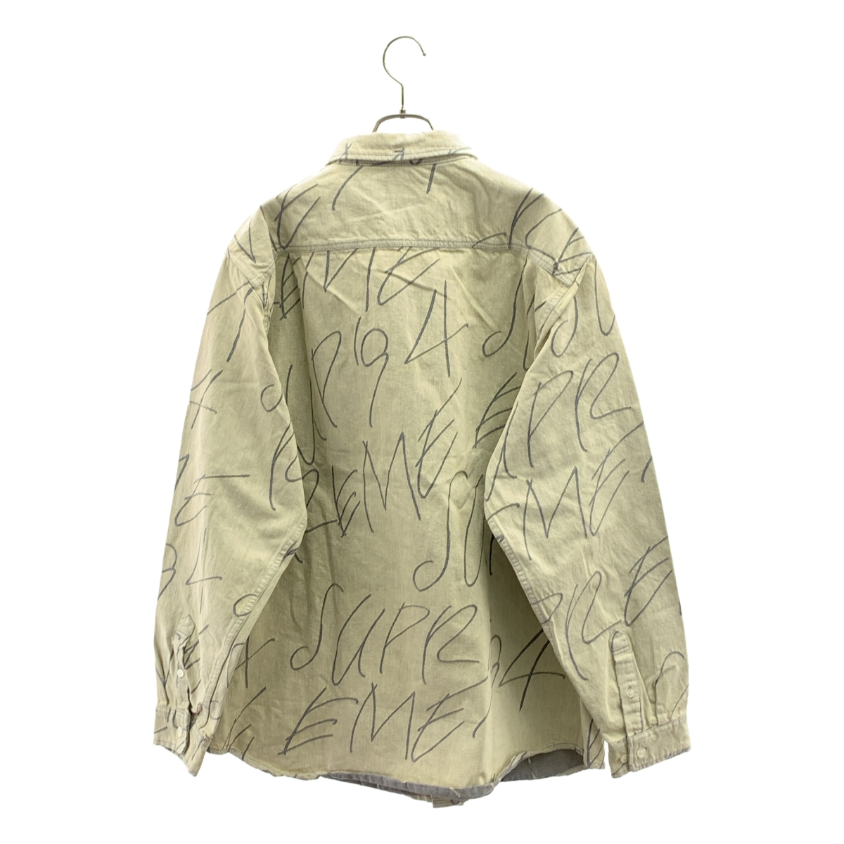 SUPREME / シュプリーム Handwriting Jacquard Denim Shirt  / ハンドライティング ジャガード デニムシャツ
