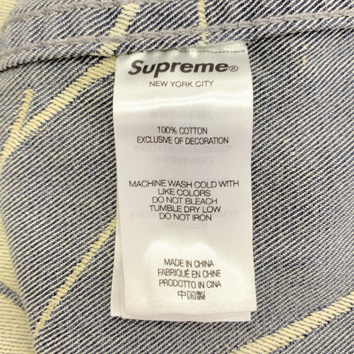 SUPREME / シュプリーム Handwriting Jacquard Denim Shirt  / ハンドライティング ジャガード デニムシャツ
