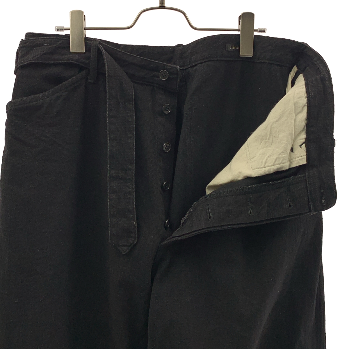 COMOLI / コモリ ベルテッド デニムパンツ / X01-03001