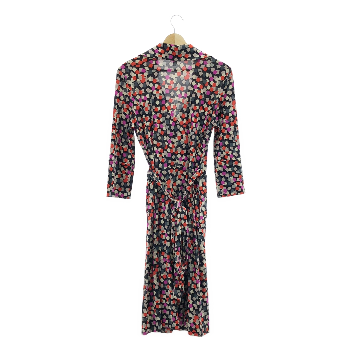 DIANE VON FURSTENBERG / ダイアンフォンファステンバーグ REVOLUTIONARY DUENNE / 総柄 シルク ラップワンピース