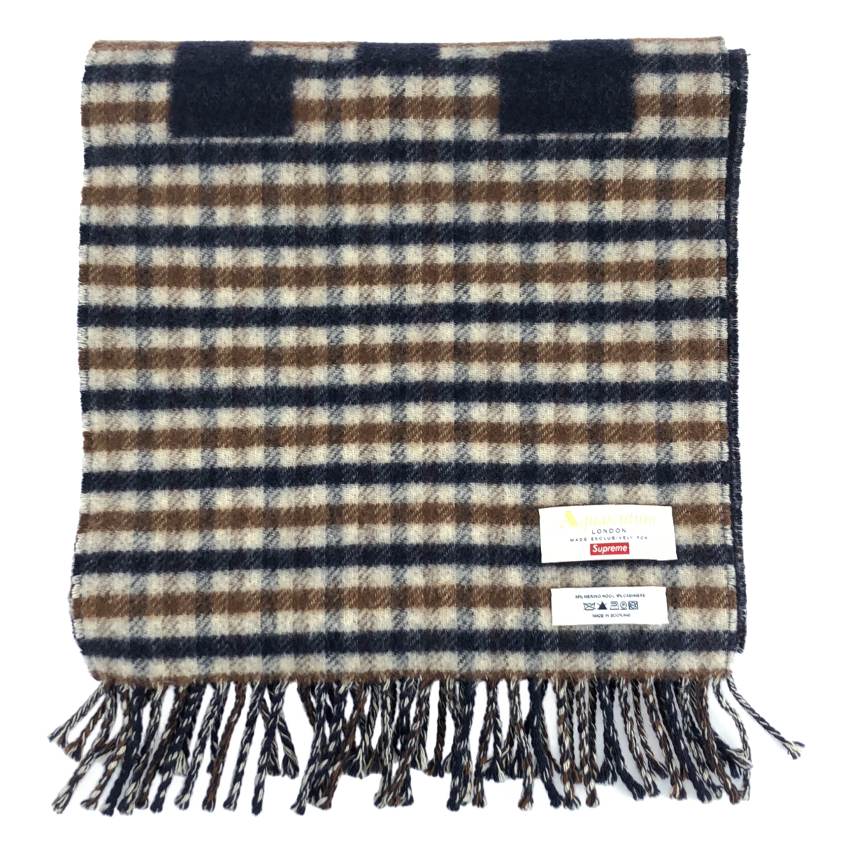 SUPREME / シュプリーム ×Aquascutum アクアスキュータム / Club Check Scarf クラブチェック スカーフ マフラー