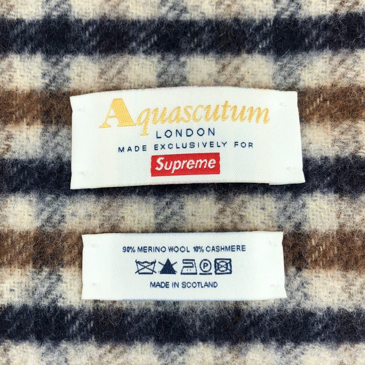 SUPREME / シュプリーム ×Aquascutum アクアスキュータム / Club Check Scarf クラブチェック スカーフ マフラー