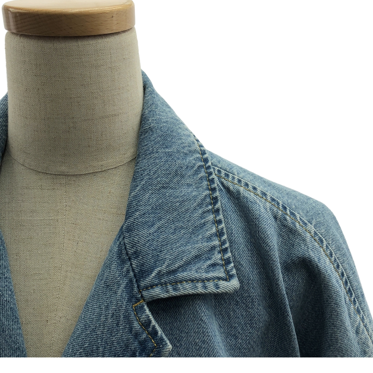 BOTTEGA VENETA / ボッテガヴェネタ Cropped Denim Shirt / ライトブリーチ デニム クロップドシャツ ジャケット
