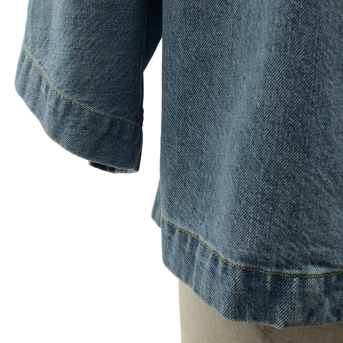BOTTEGA VENETA / ボッテガヴェネタ Cropped Denim Shirt / ライトブリーチ デニム クロップドシャツ ジャケット