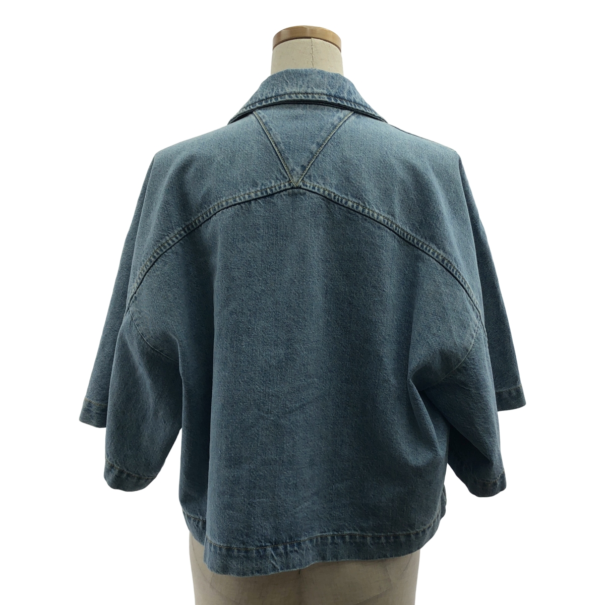BOTTEGA VENETA / ボッテガヴェネタ Cropped Denim Shirt / ライトブリーチ デニム クロップドシャツ ジャケット