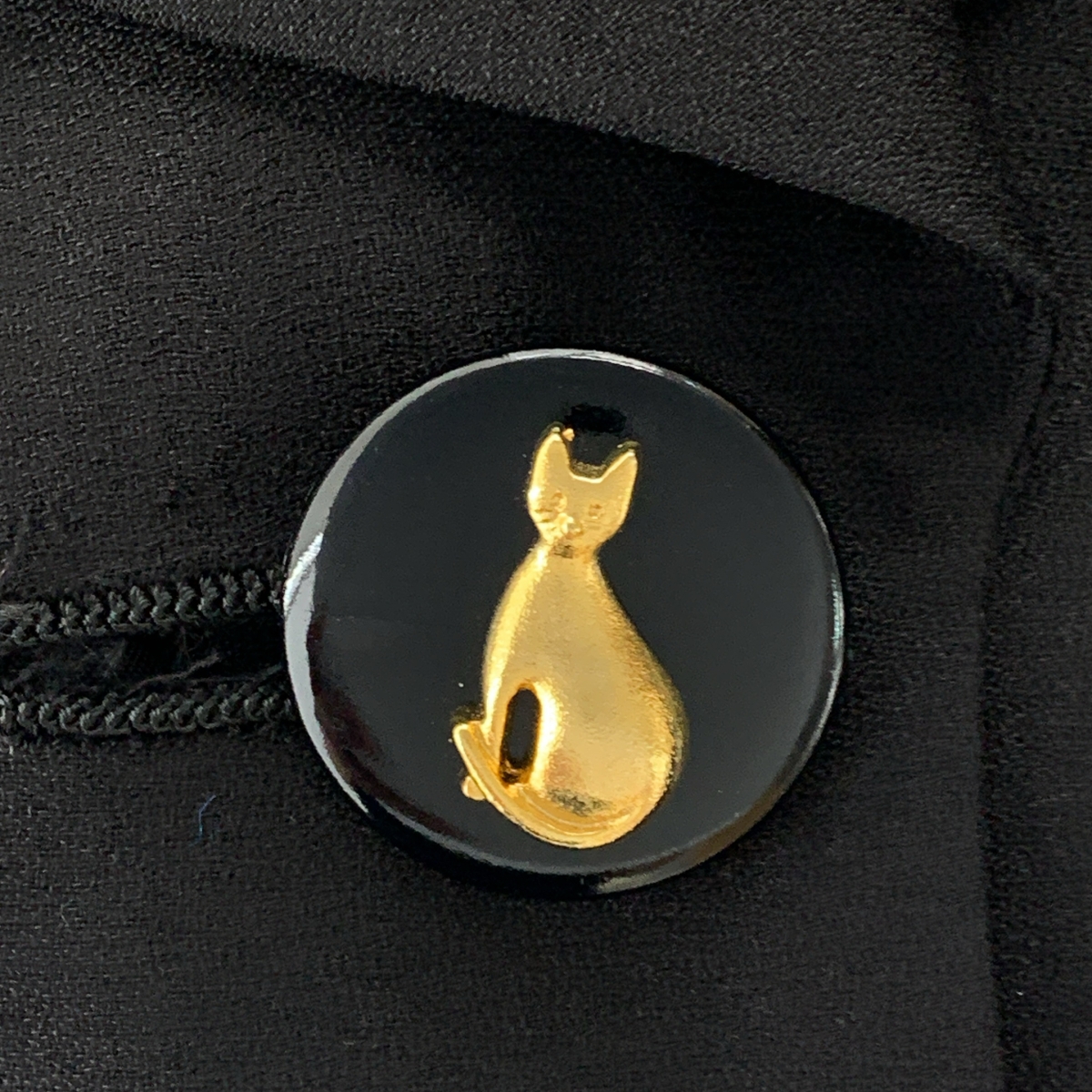 その他 トリアセテート キャットボタン シンチバック シングル ジャケット / 総裏地