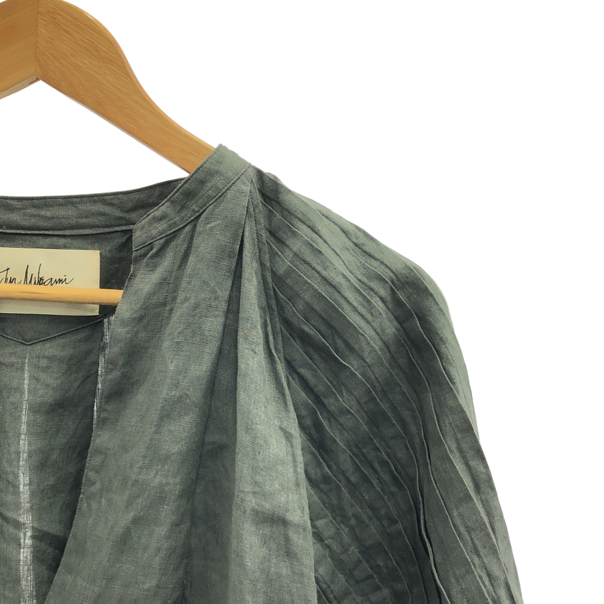JUN MIKAMI / ジュンミカミ アイリッシュリネンタックスリーブブラウス