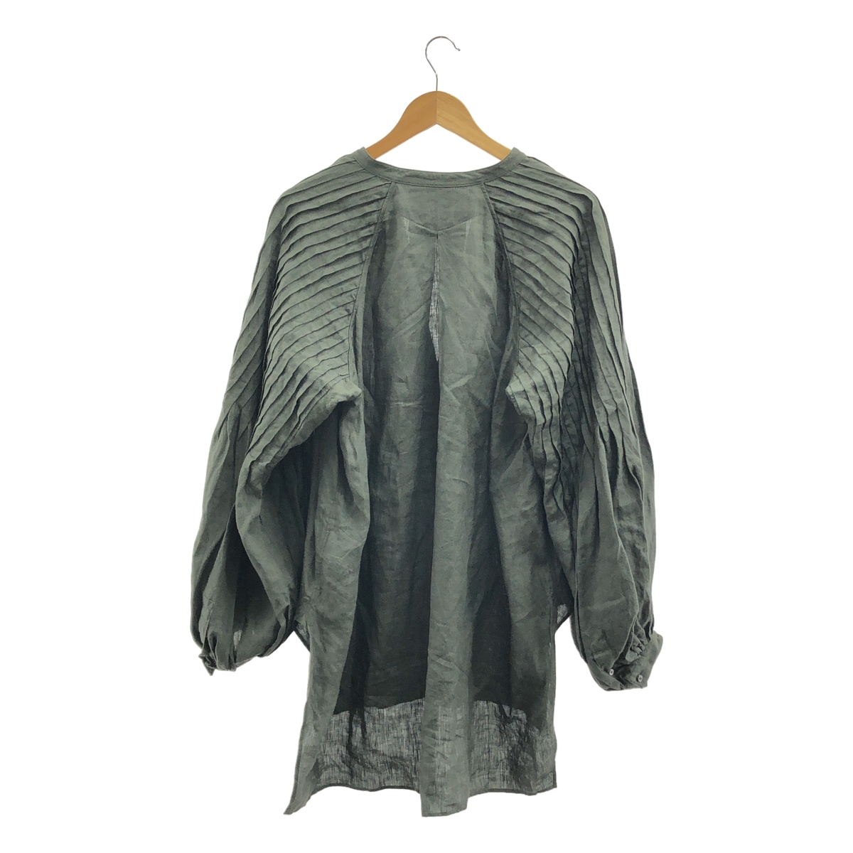 JUN MIKAMI / ジュンミカミ アイリッシュリネンタックスリーブブラウス