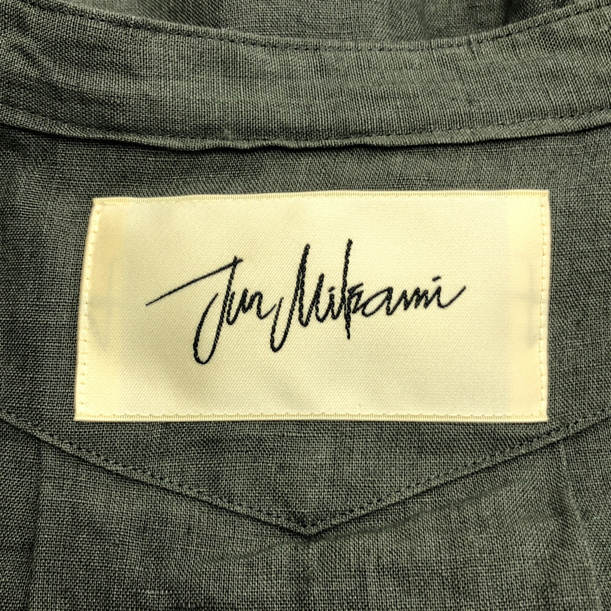 JUN MIKAMI / ジュンミカミ アイリッシュリネンタックスリーブブラウス