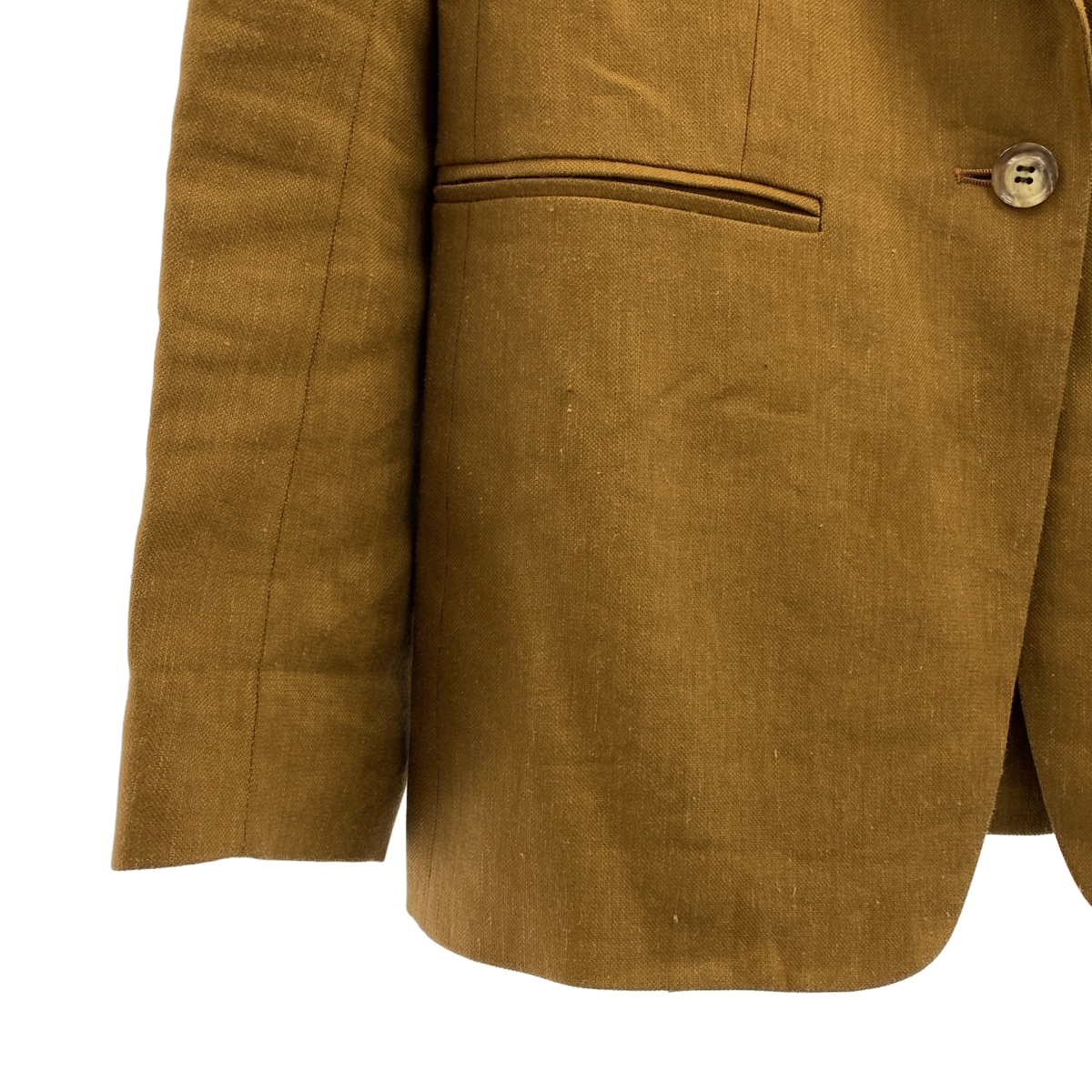 BEIGE， / ベイジ セットアップ レーヨン リネン シングルブレスト ジャケット / スリット パンツ