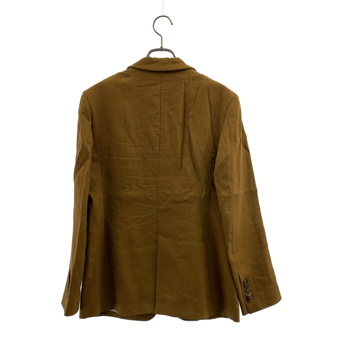 BEIGE， / ベイジ セットアップ レーヨン リネン シングルブレスト ジャケット / スリット パンツ