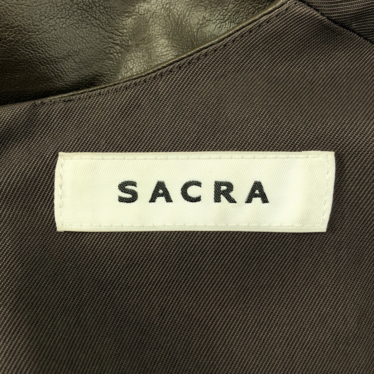 SACRA / サクラ シンセティック エコレザー ワンピース