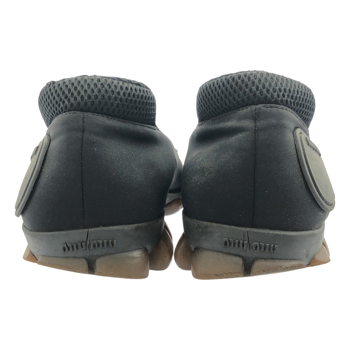 miu miu / ミュウミュウ スクエアトゥ ロゴ スニーカー