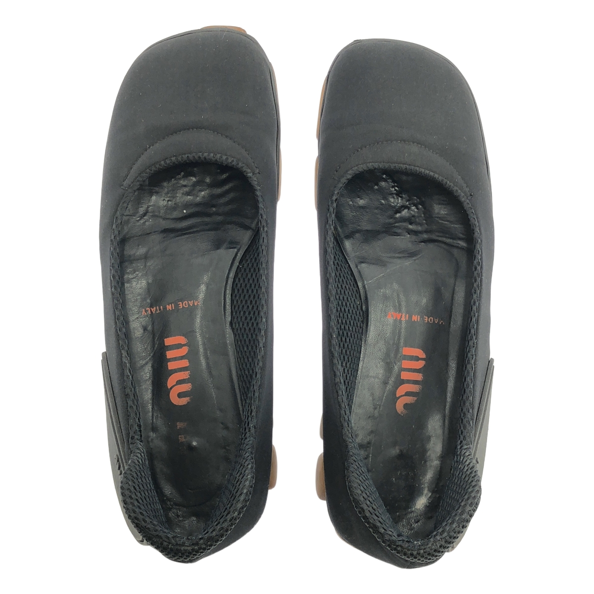 miu miu / ミュウミュウ スクエアトゥ ロゴ スニーカー