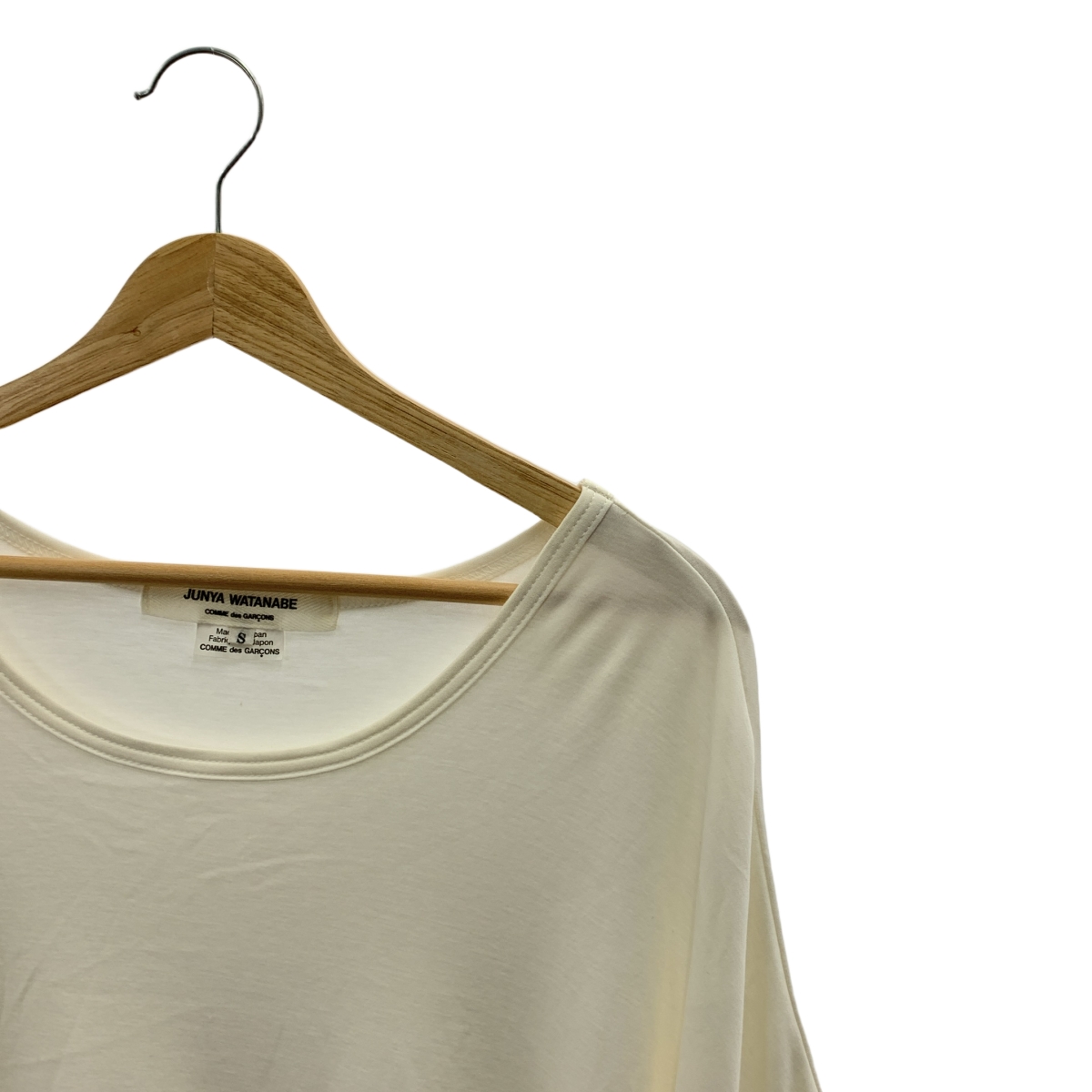 JUNYA WATANABE COMME des GARCONS / ジュンヤワタナベ ストレッチコットン 変形 アシンメトリー カットソー Tシャツ