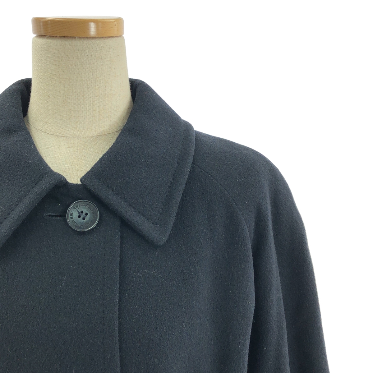 AQUASCUTUM / アクアスキュータム ウール ステンカラー ラグランスリーブ コート