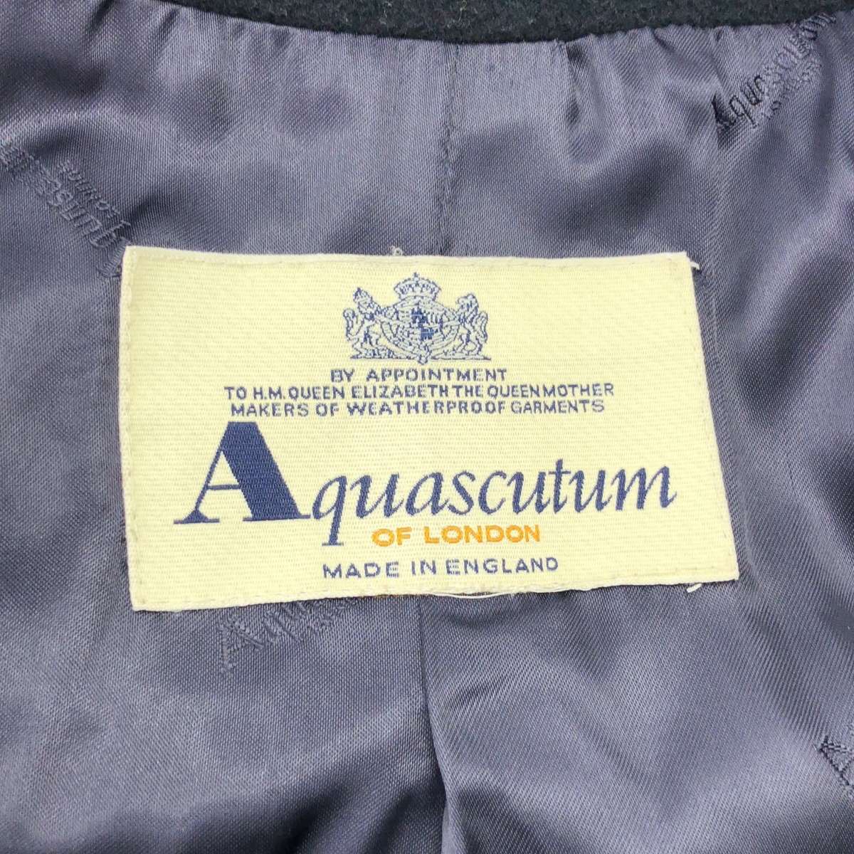 AQUASCUTUM / アクアスキュータム ウール ステンカラー ラグランスリーブ コート
