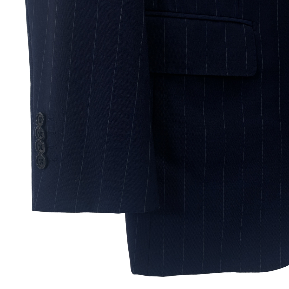 UNITED ARROWS / ユナイテッドアローズ A day in the life / ストライプ モヘヤ混 ウール スーツ セットアップ / 3B テーラードジャケット / スラックス パンツ