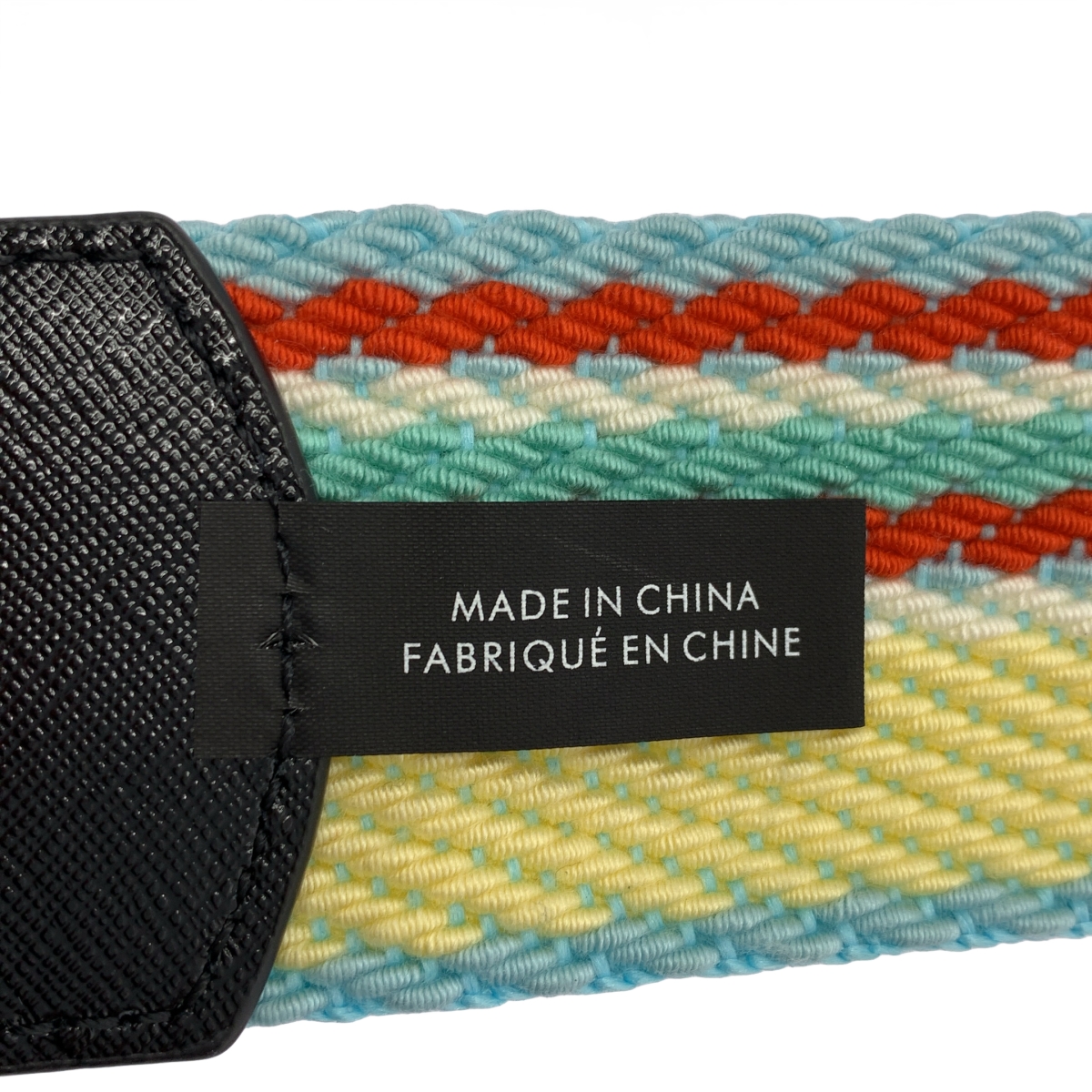 MARC JACOBS / マークジェイコブス キャンバス ストライプ柄 ウェビング ショルダー バッグ ストラップ