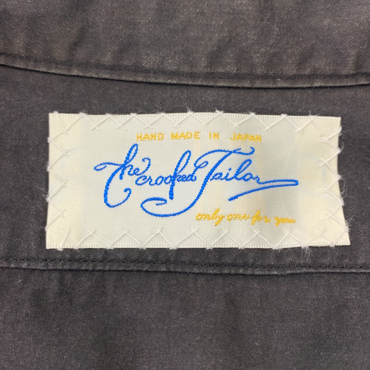 The crooked Tailor / ザクルーキッドテーラー ギャザースリーブ 襟付きプルオーバータイトシャツ