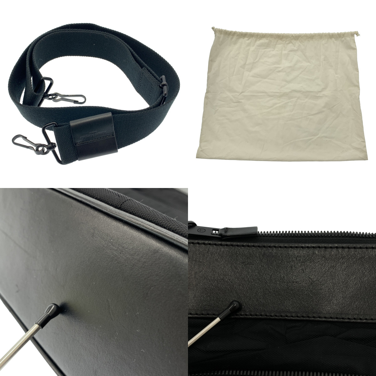 Maison Margiela / メゾンマルジェラ 5AC クロスボディ メッシュ レザー 切替 ショルダーバッグ