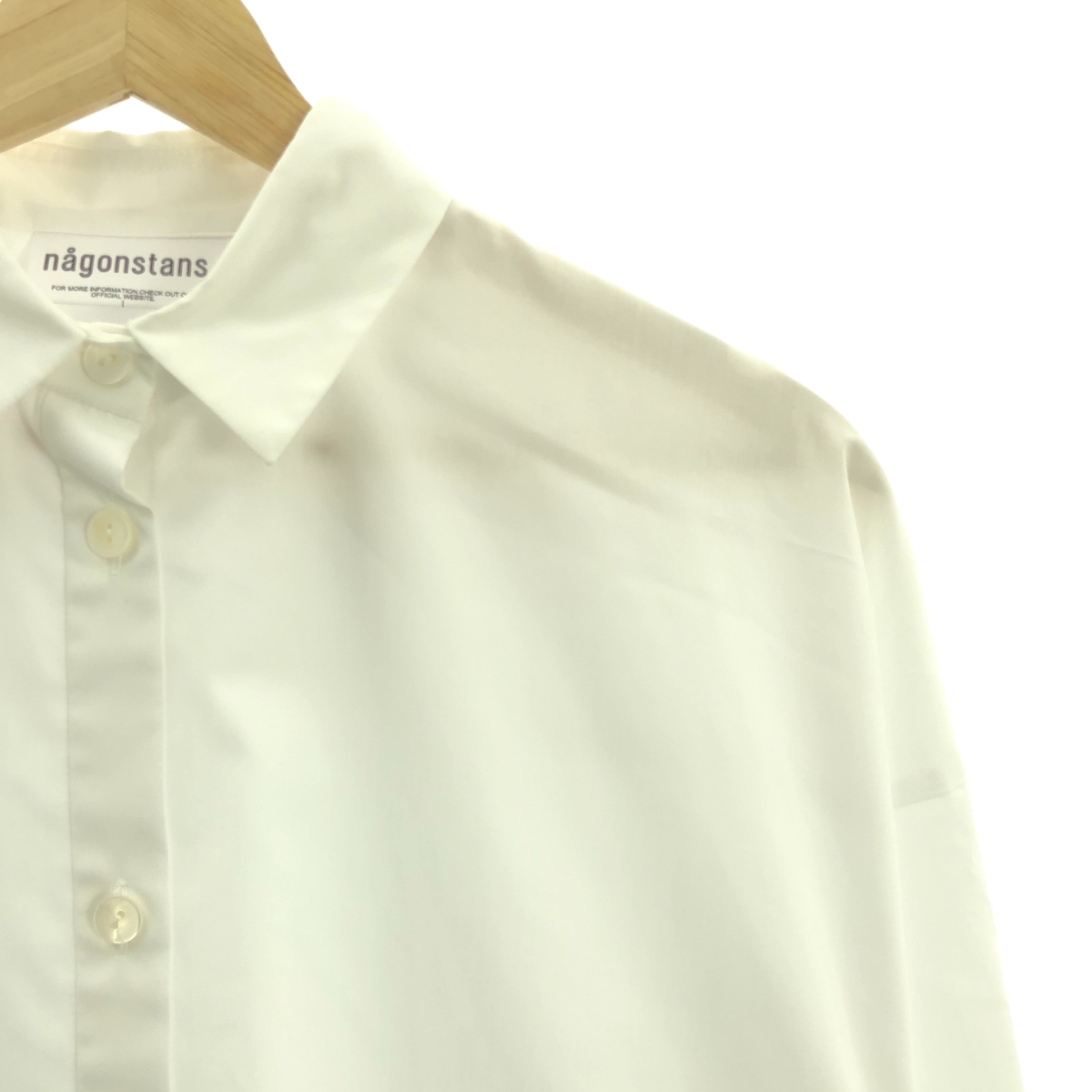 nagonstans / ナゴンスタンス mix-hem shirt ブロード ミックスヘム シャツ