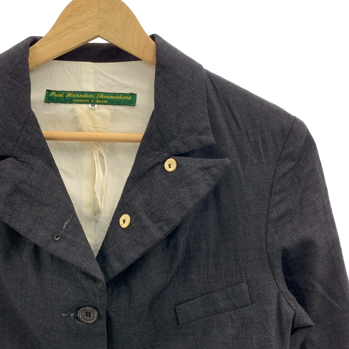 Paul Harnden / ポールハーデン W.Blazer ウール カシミヤ チェック ブレザー ジャケット