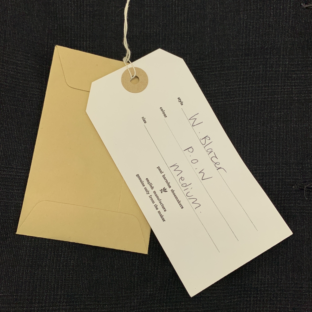 Paul Harnden / ポールハーデン W.Blazer ウール カシミヤ チェック ブレザー ジャケット