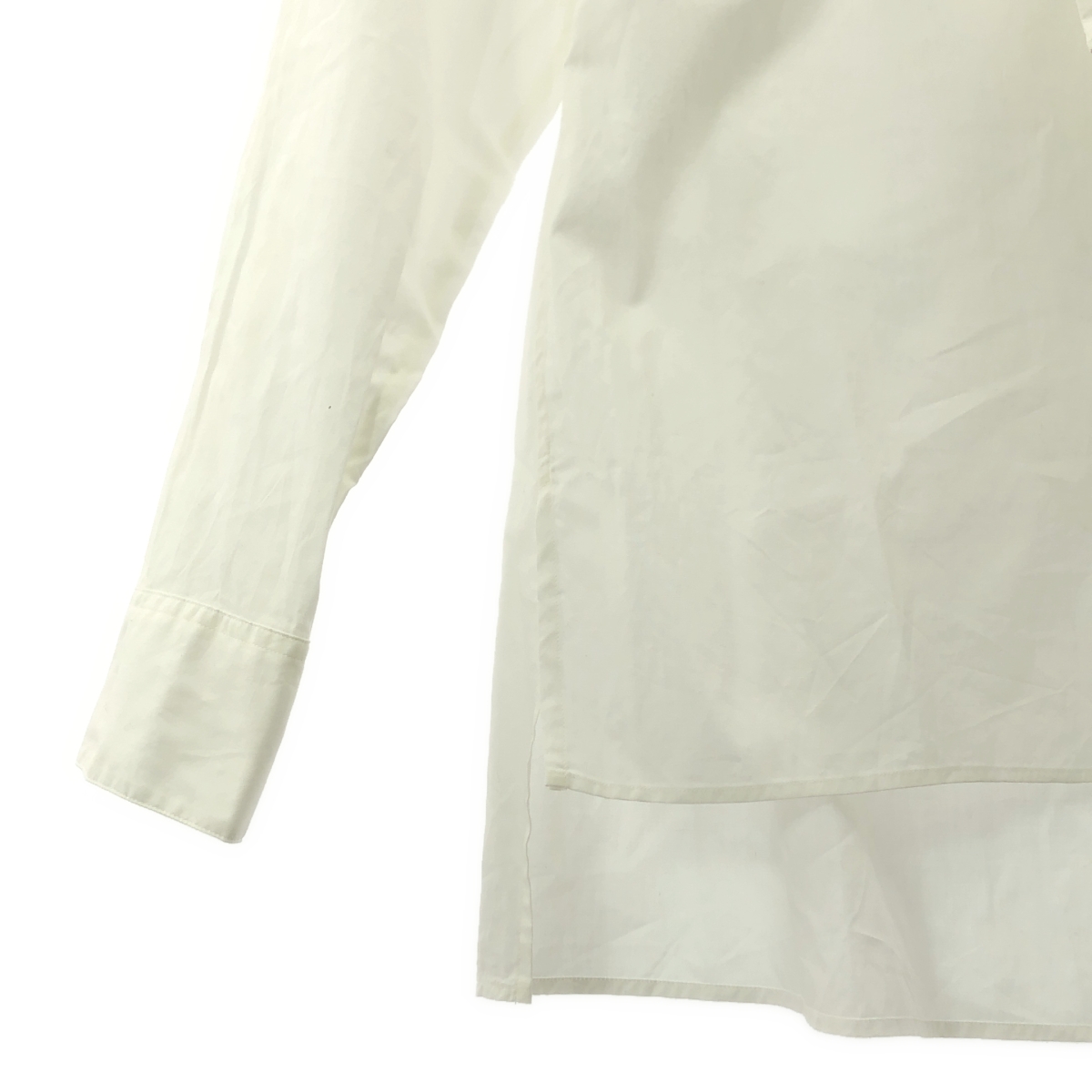 MARGARET HOWELL / マーガレットハウエル コットン ビッグタイ スリット シャツ ブラウス