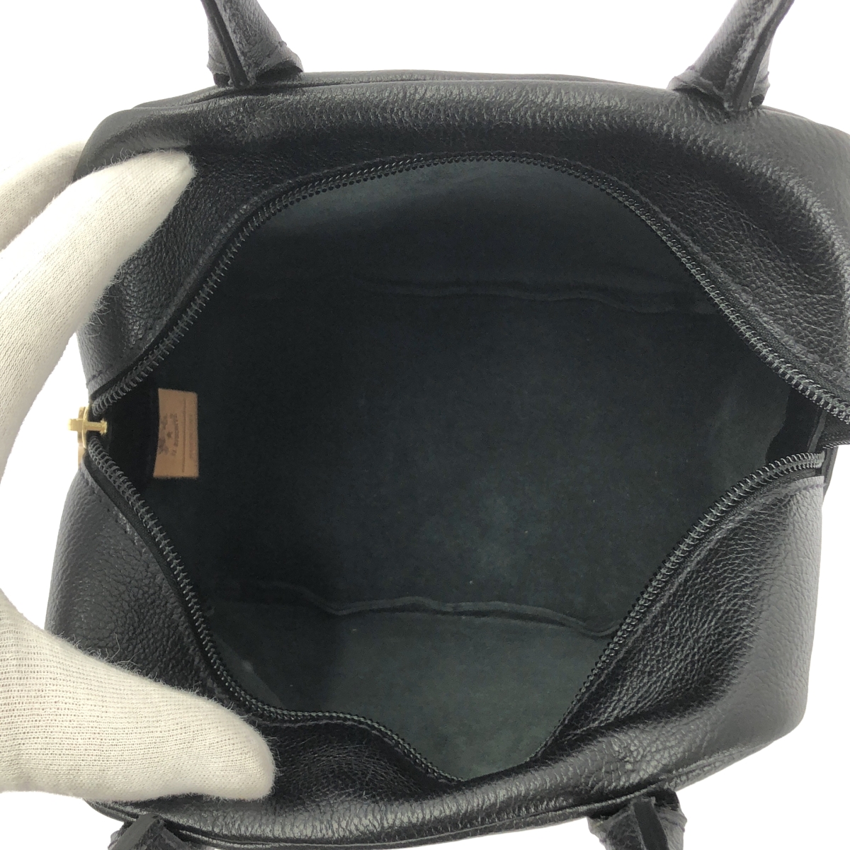 IL BISONTE / イルビゾンテ レザー スクエア ハンドバッグ