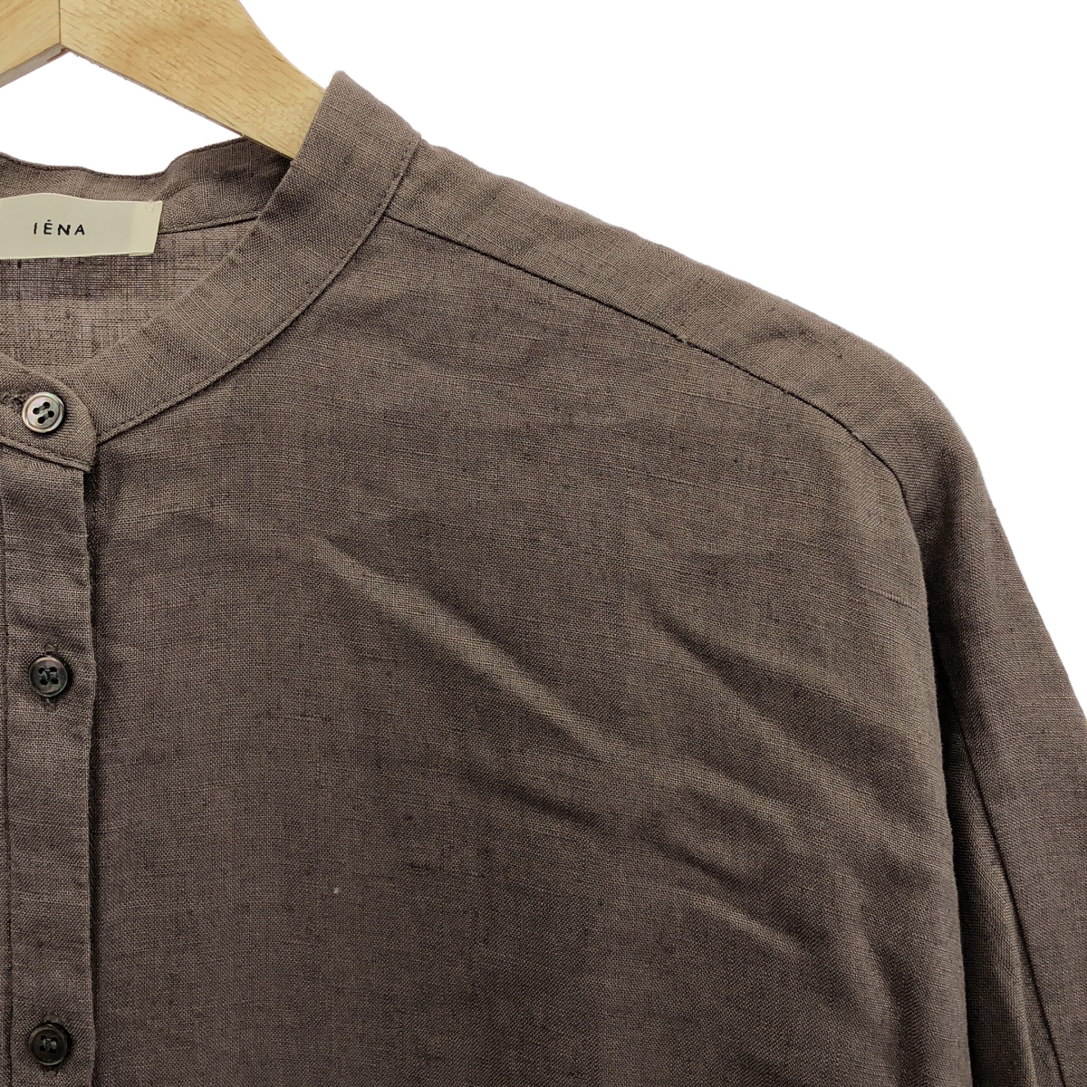 IENA / イエナ リネンバンドカラー シャツOP ワンピース
