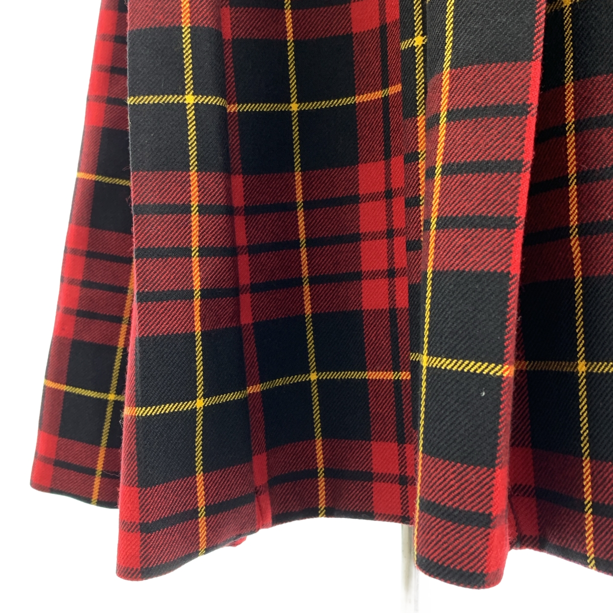 COMME des GARCONS / コムデギャルソン タータンチェック 断ち切り ボリューム ワンピース